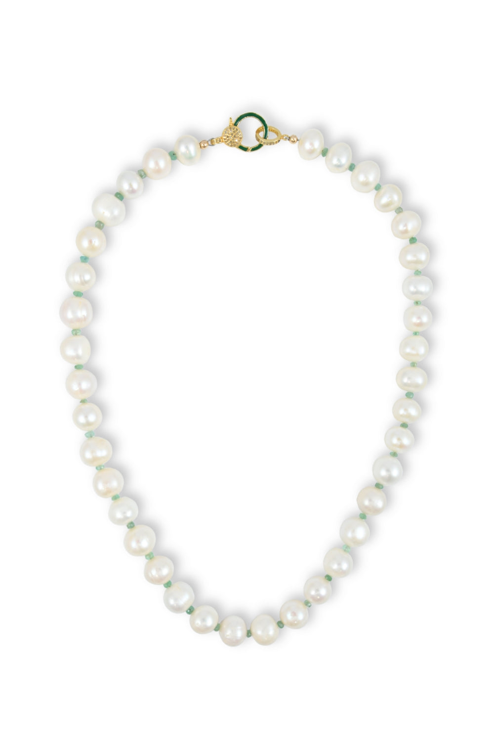 Pearl Confetti Necklace in Emerald