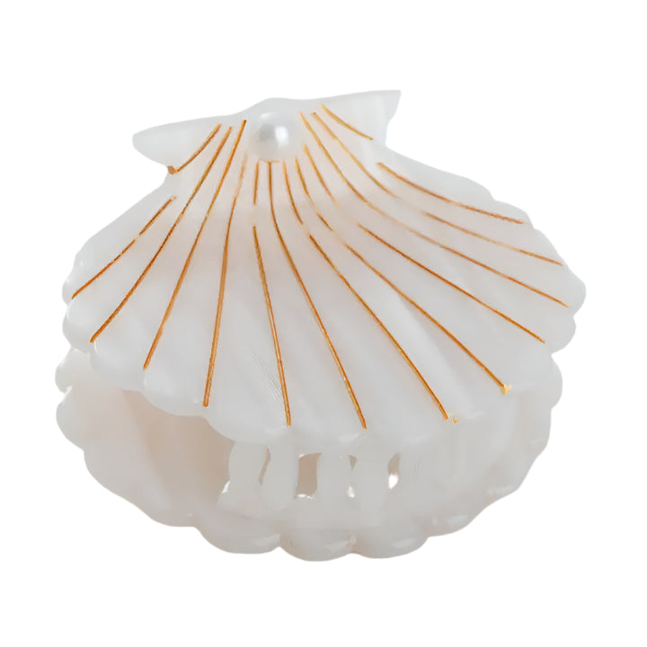 Pearl Scallop Shell Claw Clip 