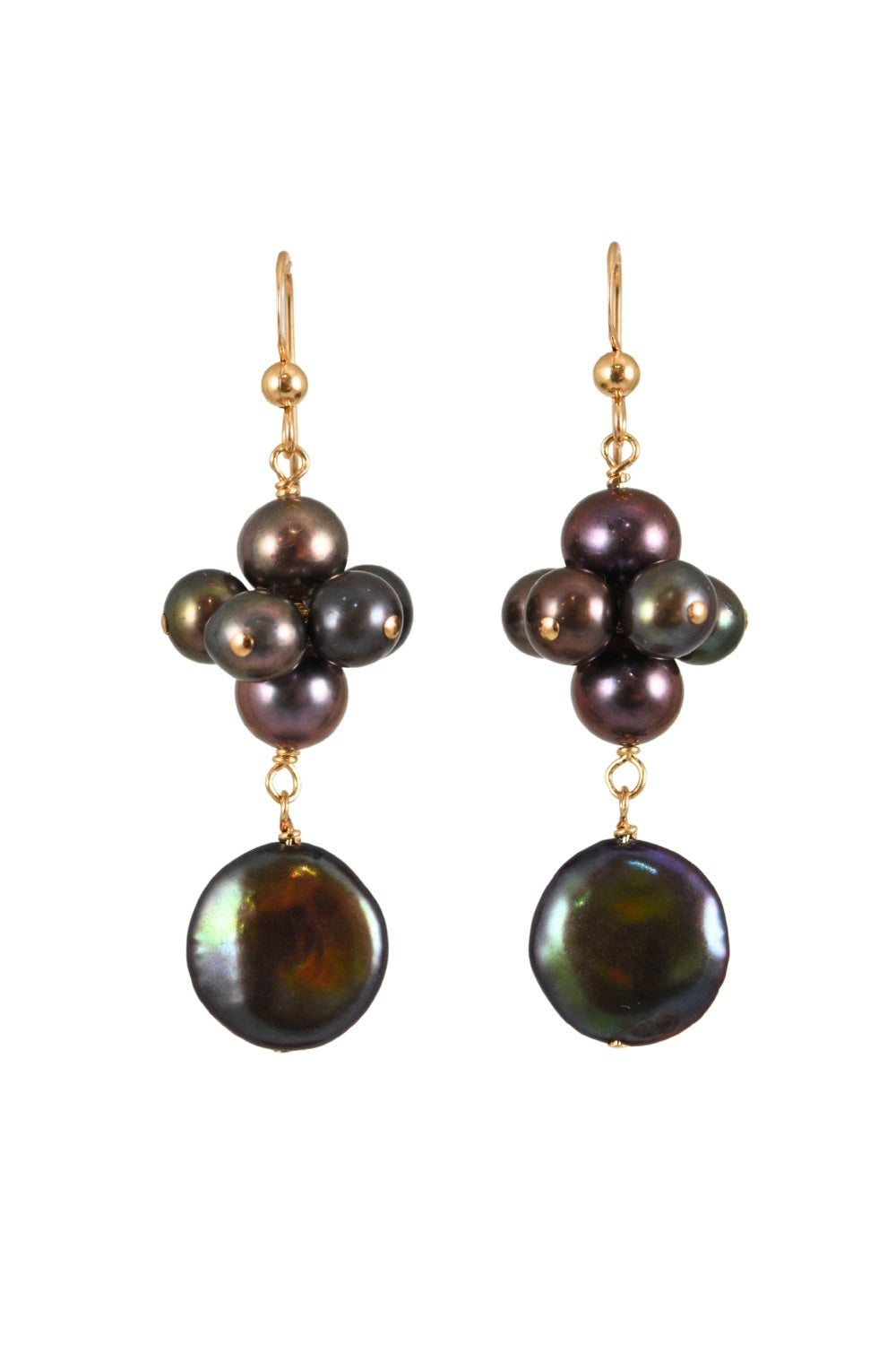 Pearl Cluster Earrings