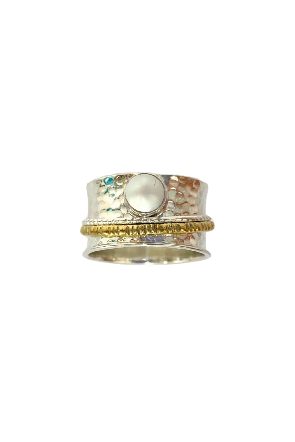 Pearl Simple Spinner Ring