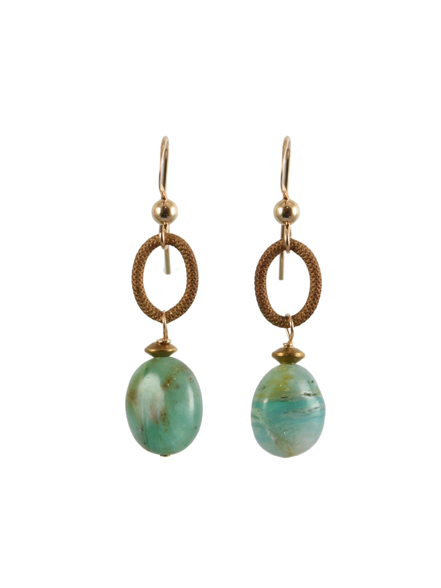 Peruvian Opal Drop Earrings