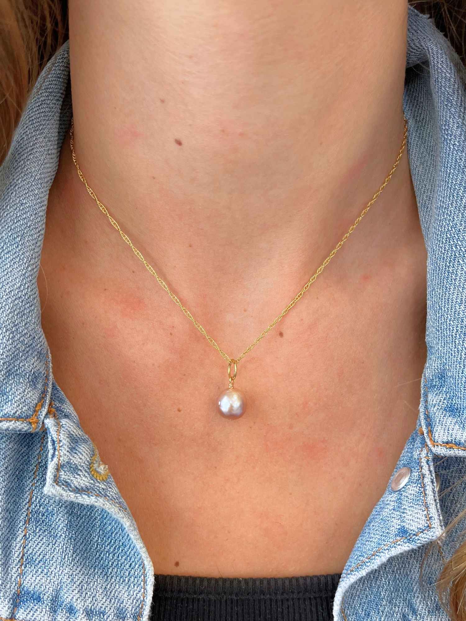 Pink Baroque Pearl Charm 