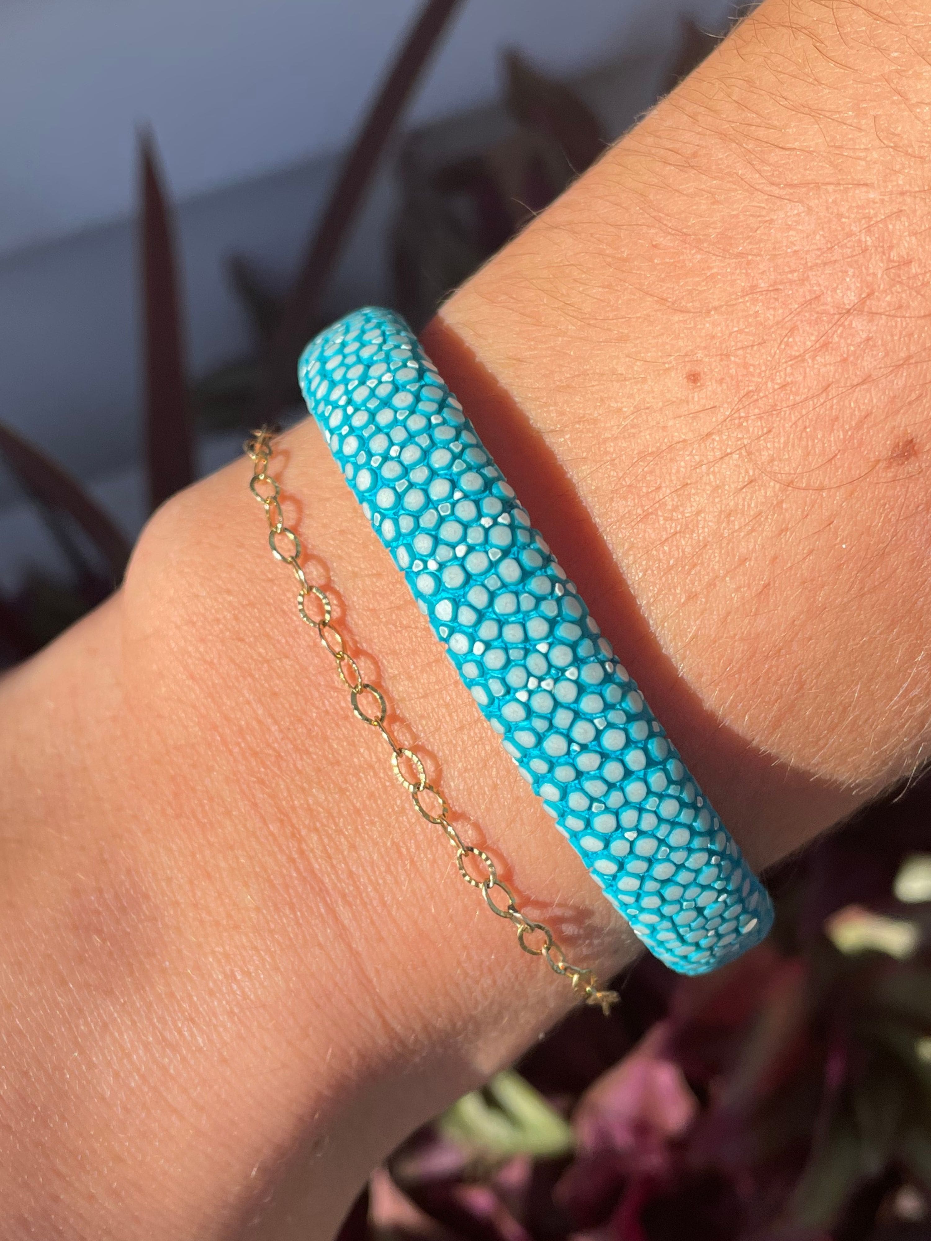 Stingray Cuff in Turquoise
