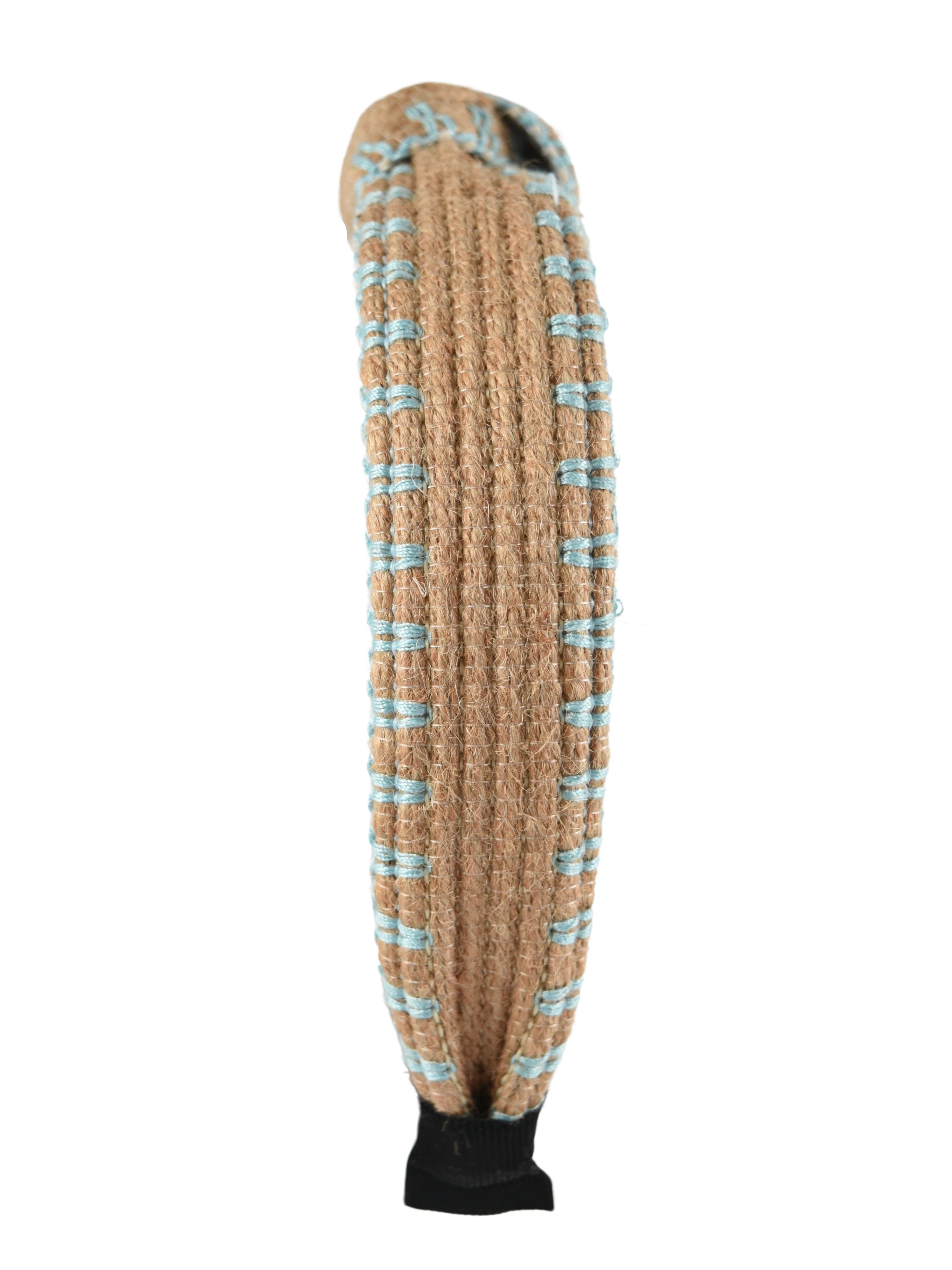 Rattan Knot Headband in Blue