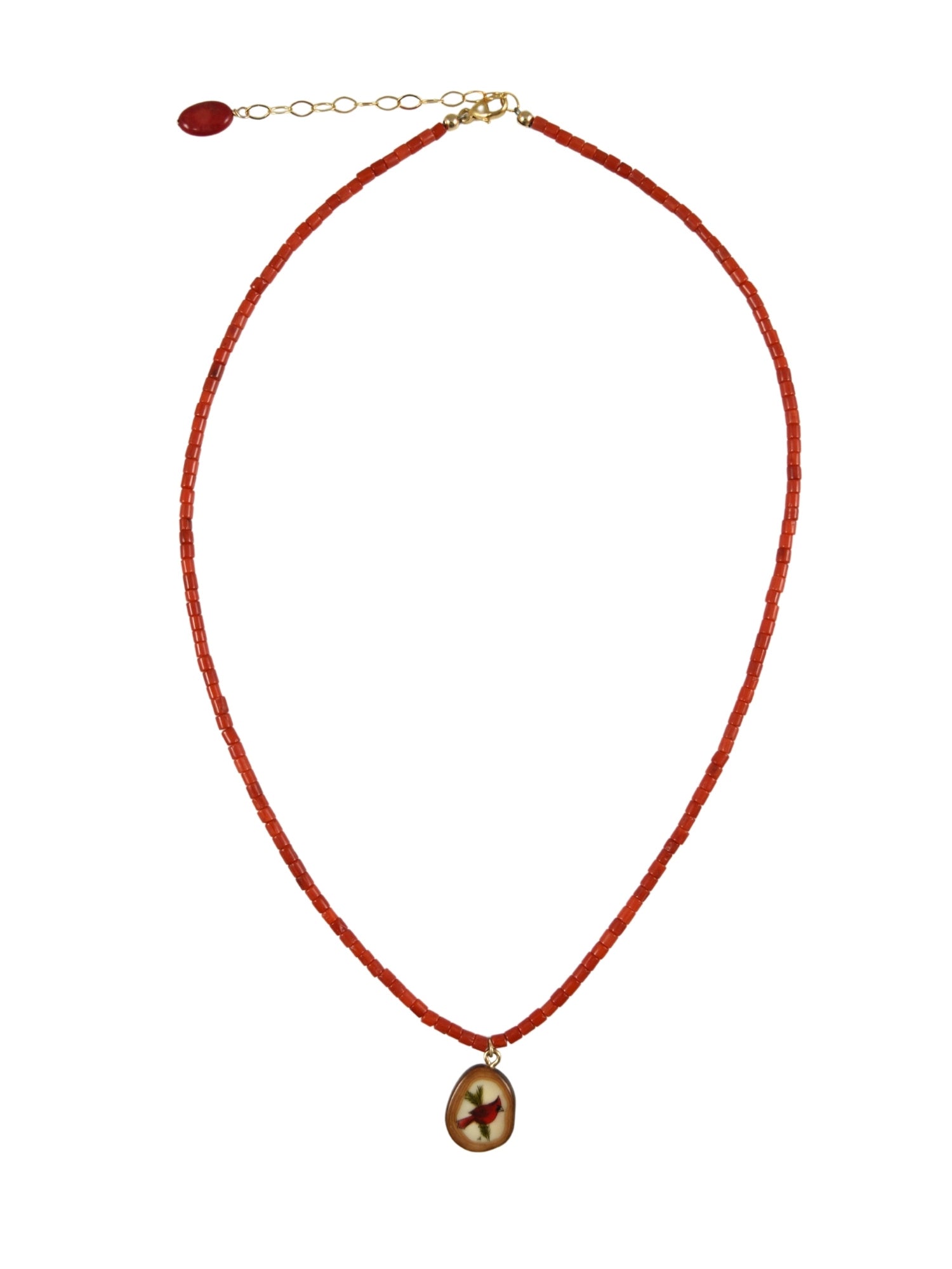 Red Cardinal Necklace