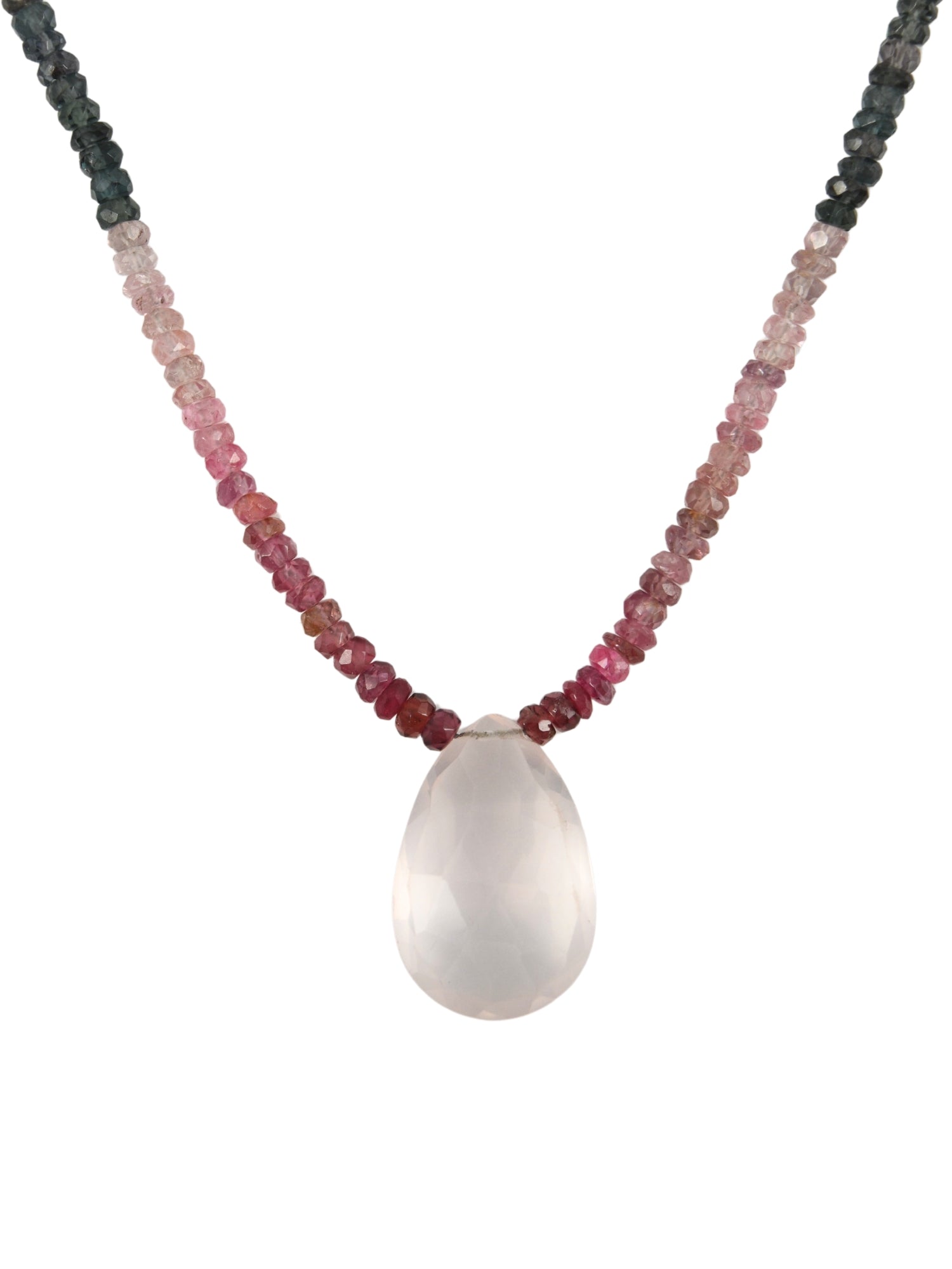 Ombre Rose Quartz Necklace