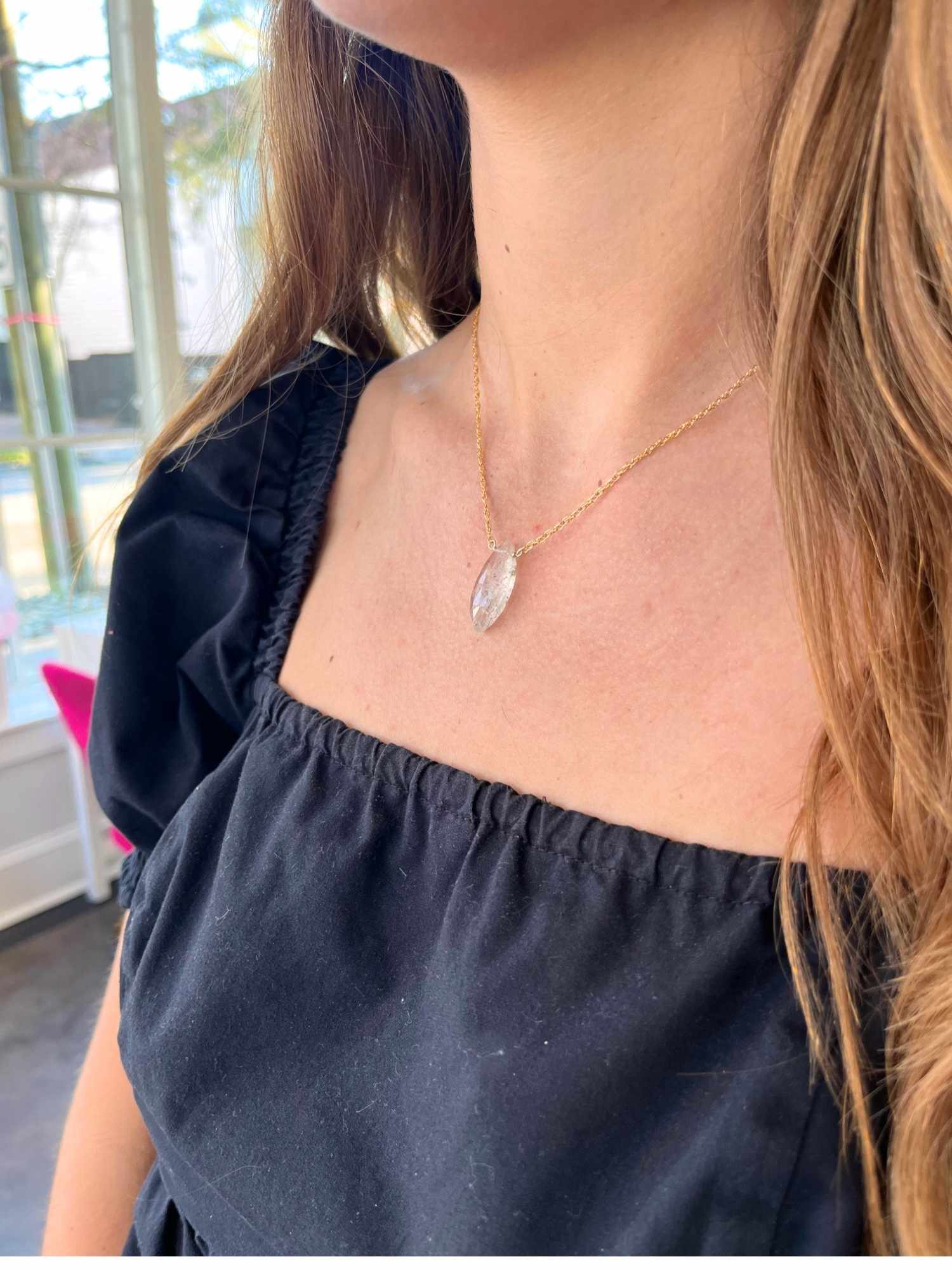 Rutilated Quartz Necklace