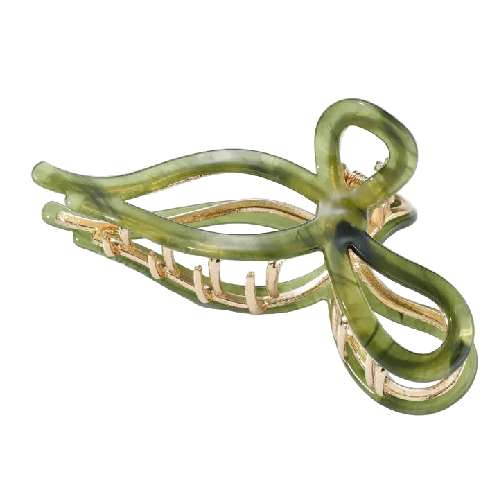 Sabrina Garden Claw Clip in Green 