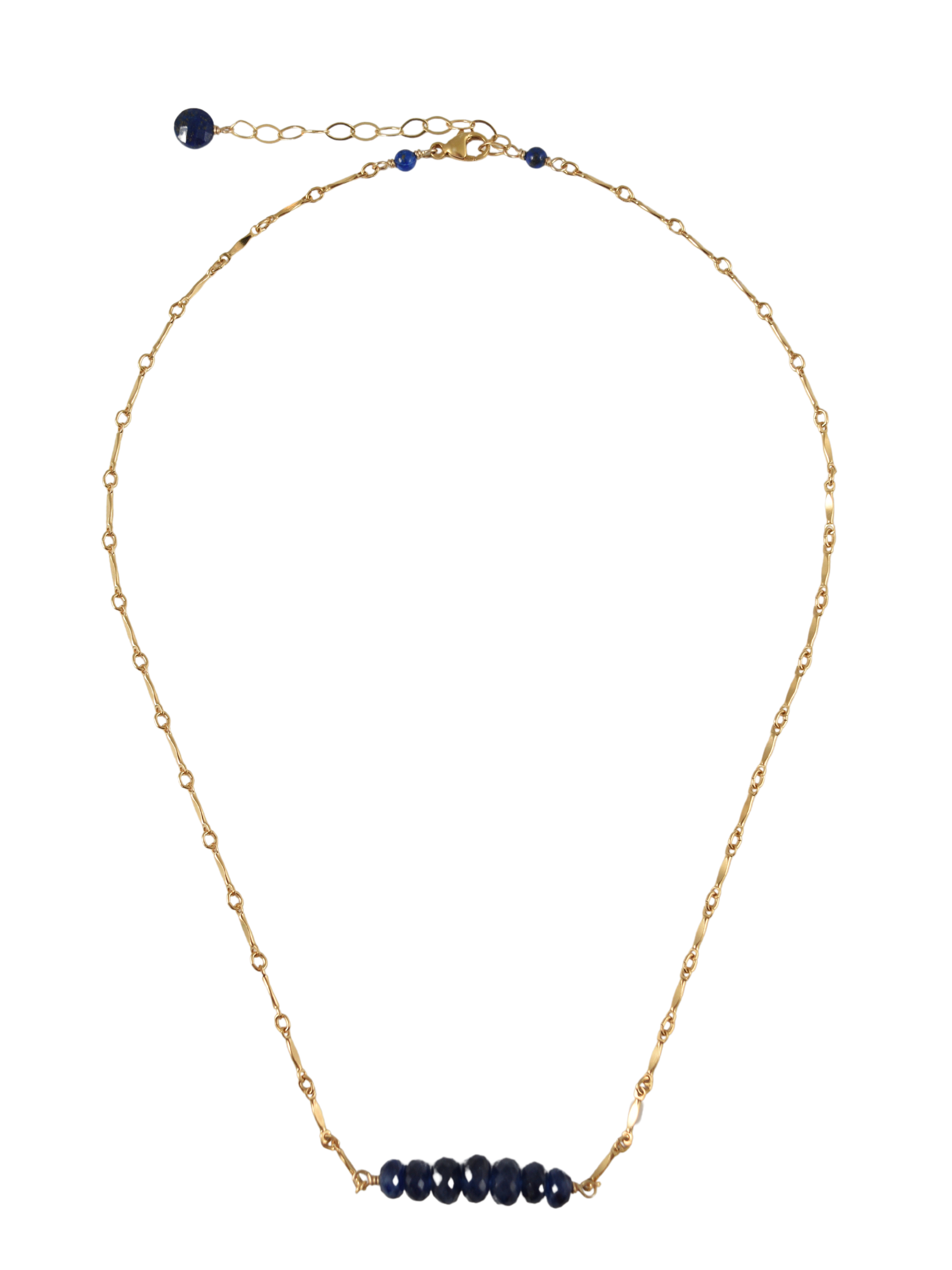 Sapphire Bar Necklace