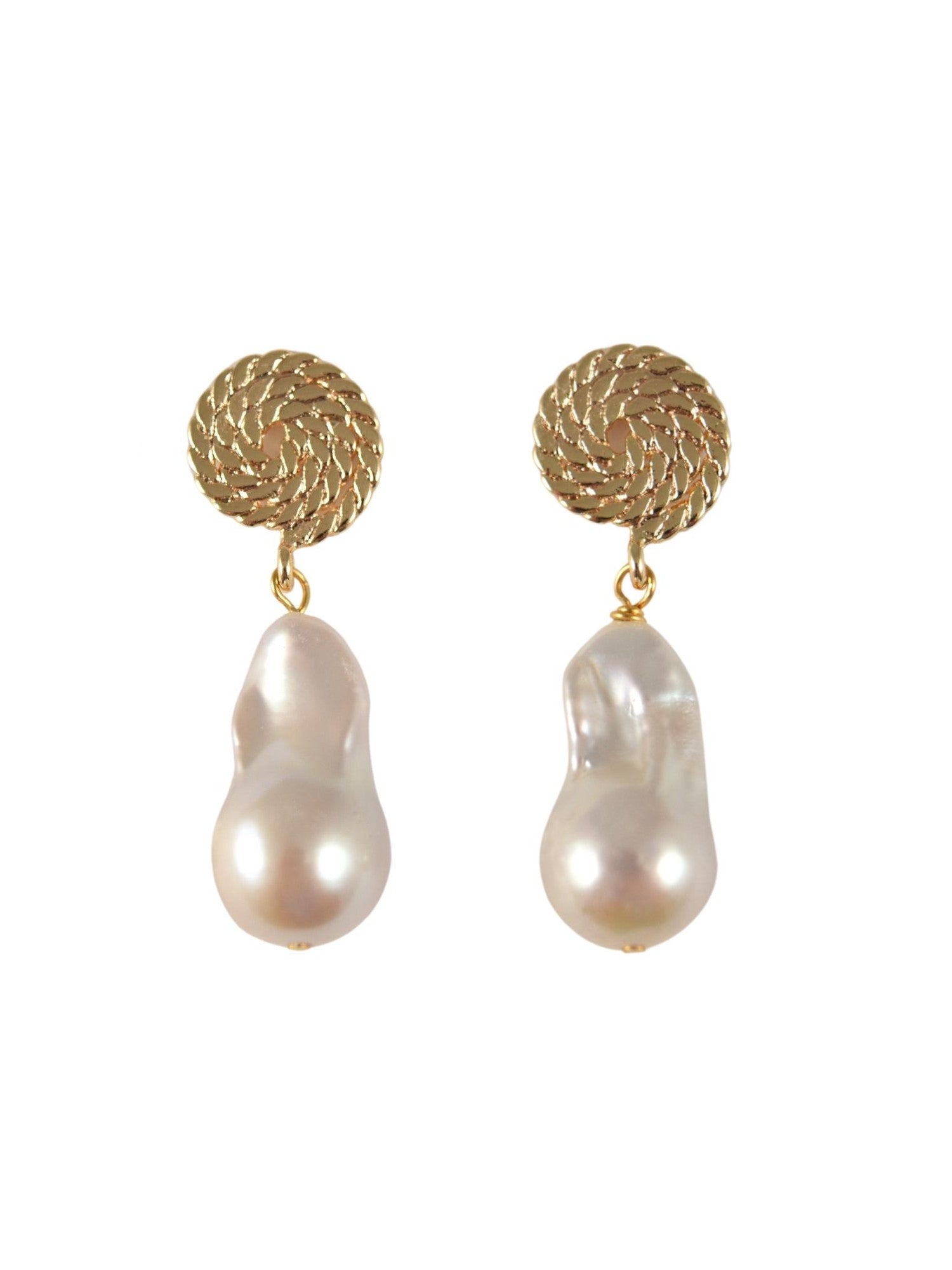 Seabreeze Earrings in White Pearl