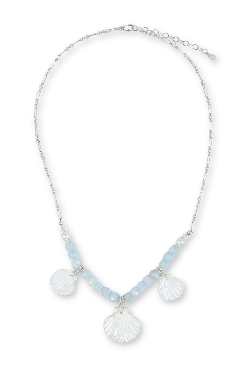 Seafoam Scallop Necklace