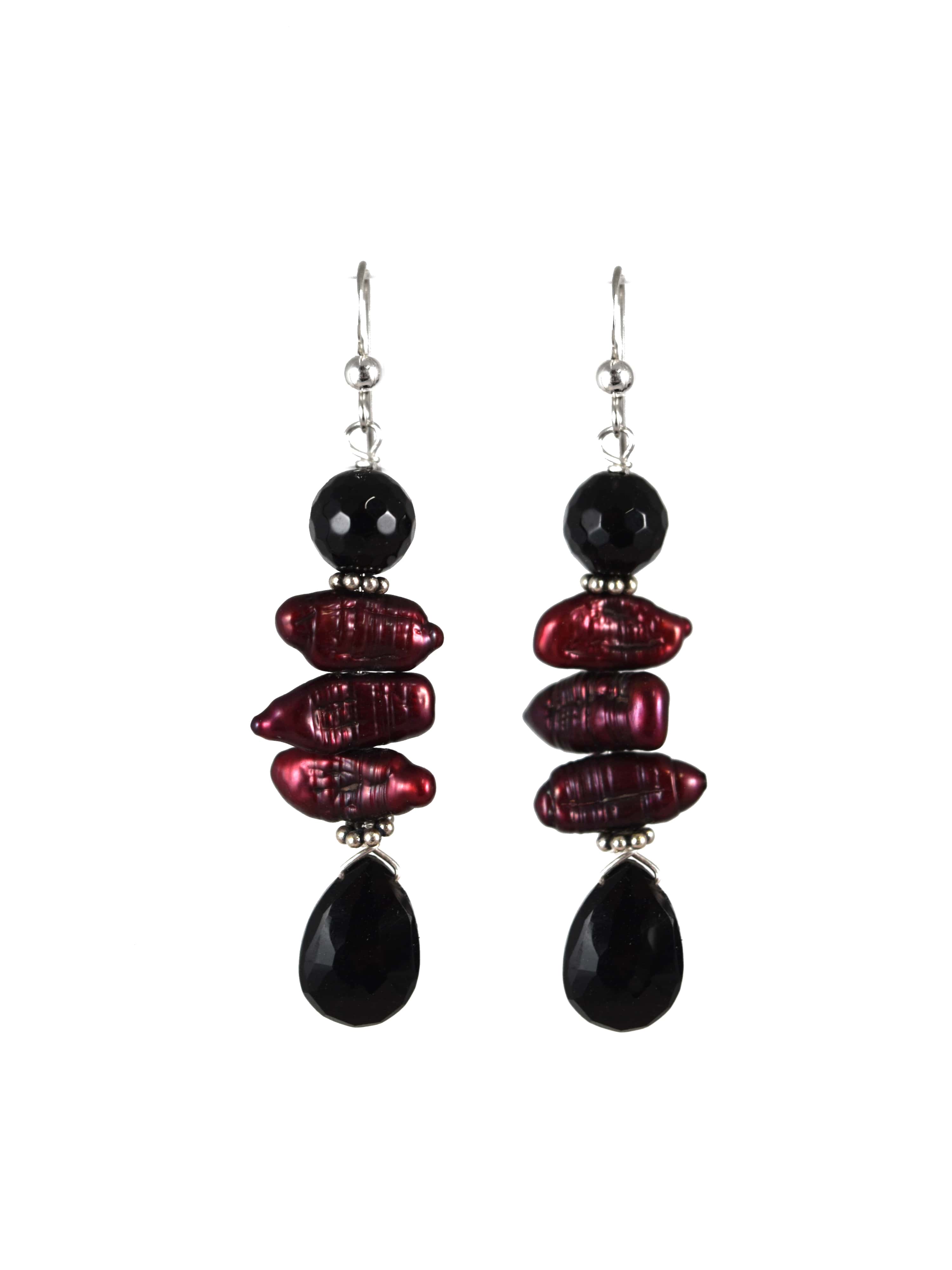 Buy Black Hanging Earring in India | Chungath Jewellery Online- Rs.  19,440.00