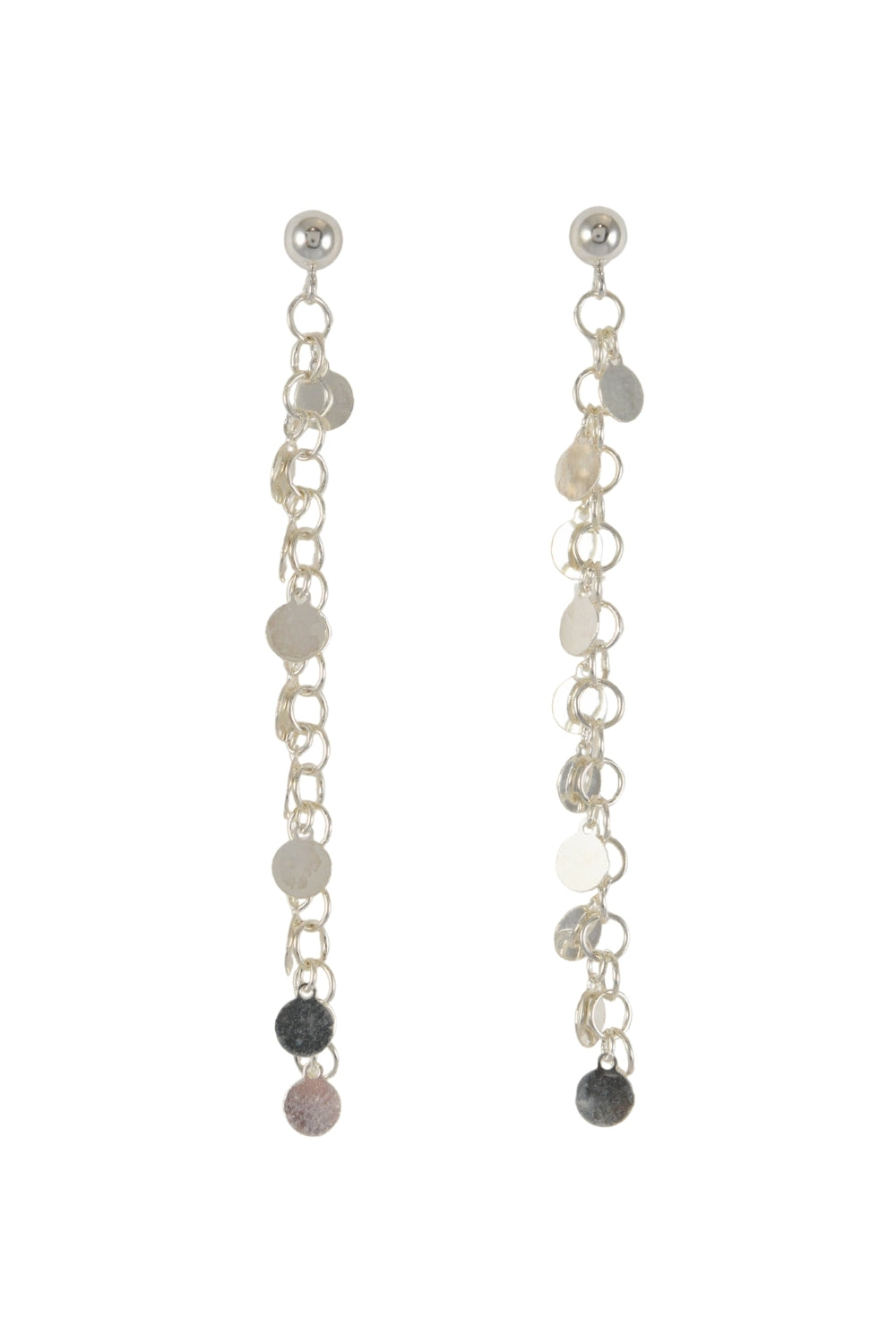 Shimmer Chain Long Earrings
