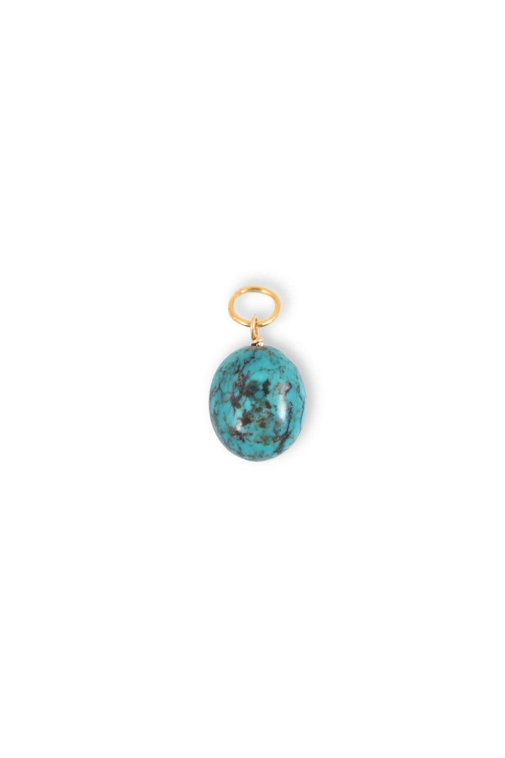 Small Turquoise Nugget Charm