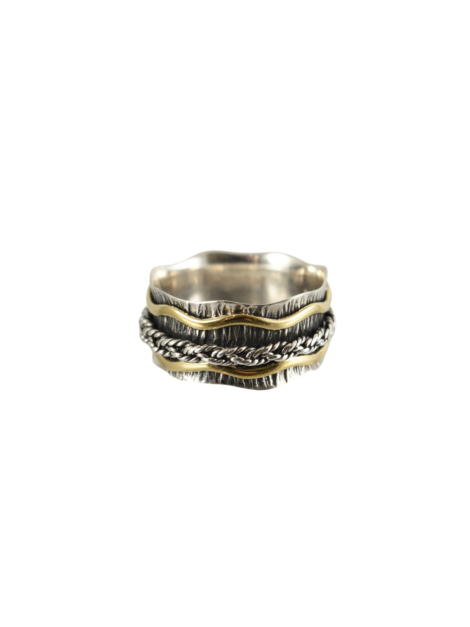 Braided Wave Spinner Ring