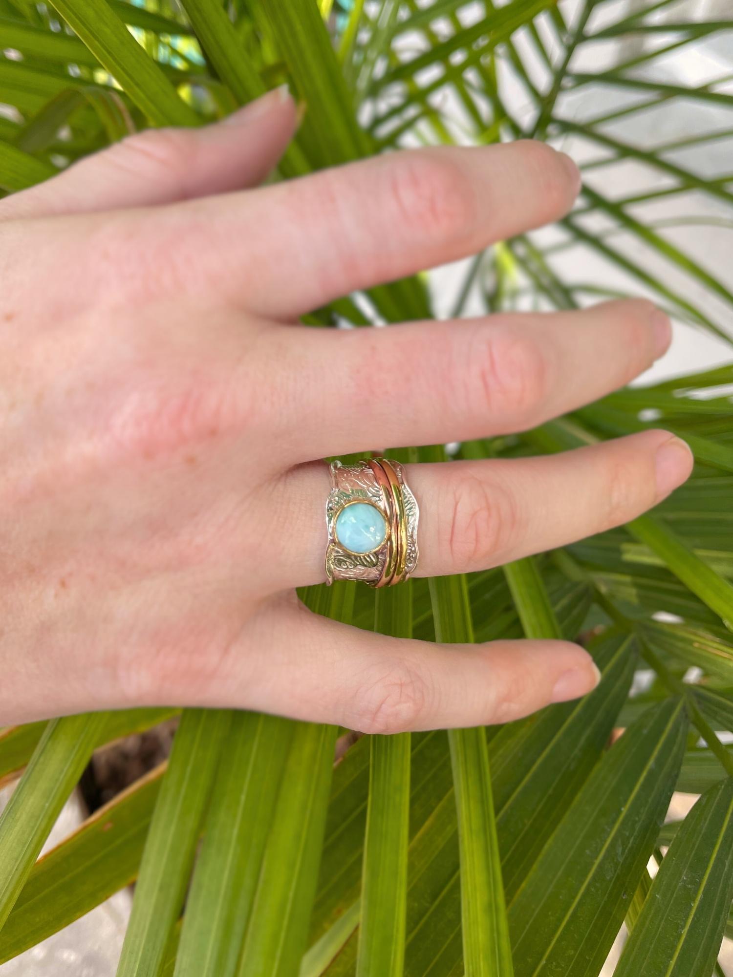 Larimar Spinner Ring