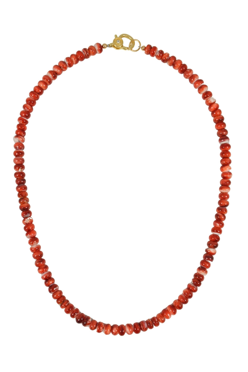 Spiny Oyster Necklace in Red