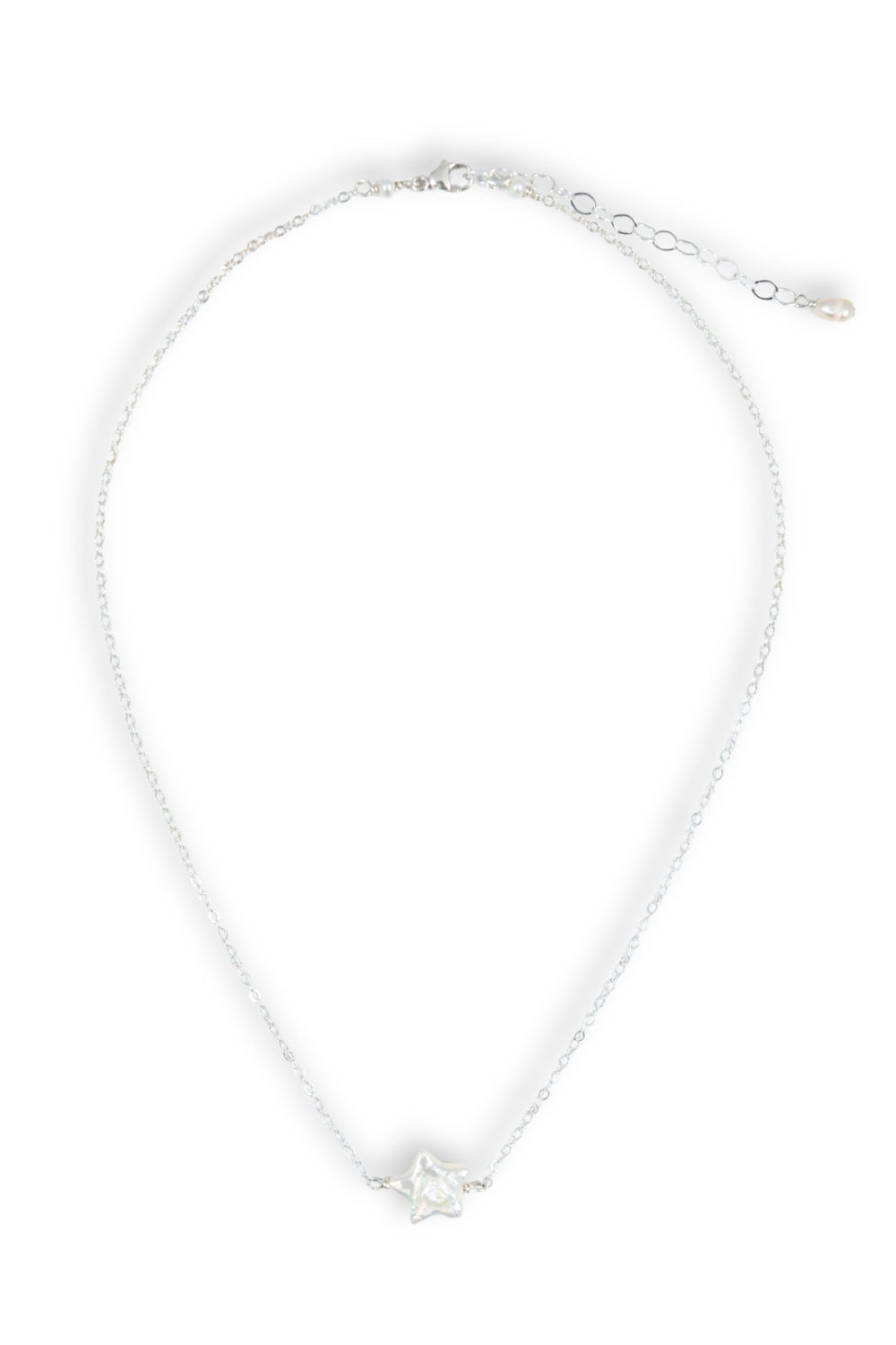 Simple Star Pearl Necklace
