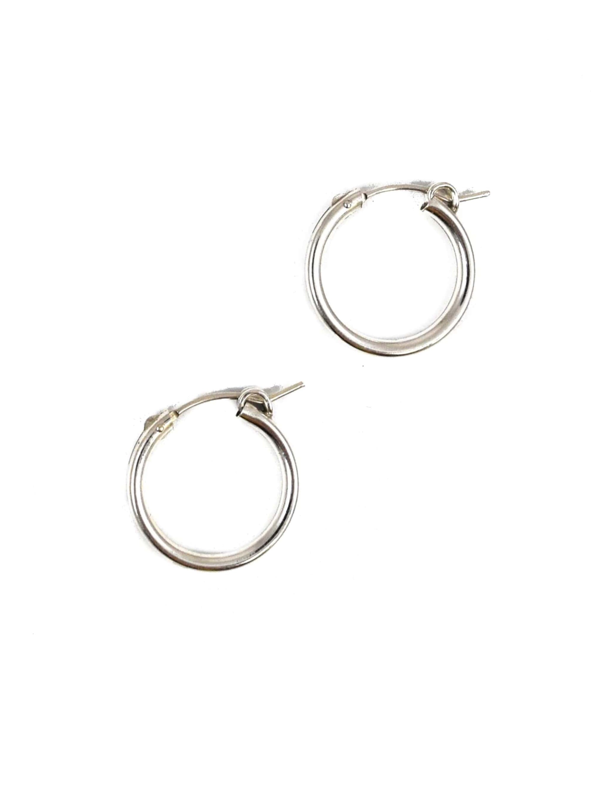 Medium Sterling Silver Hoops