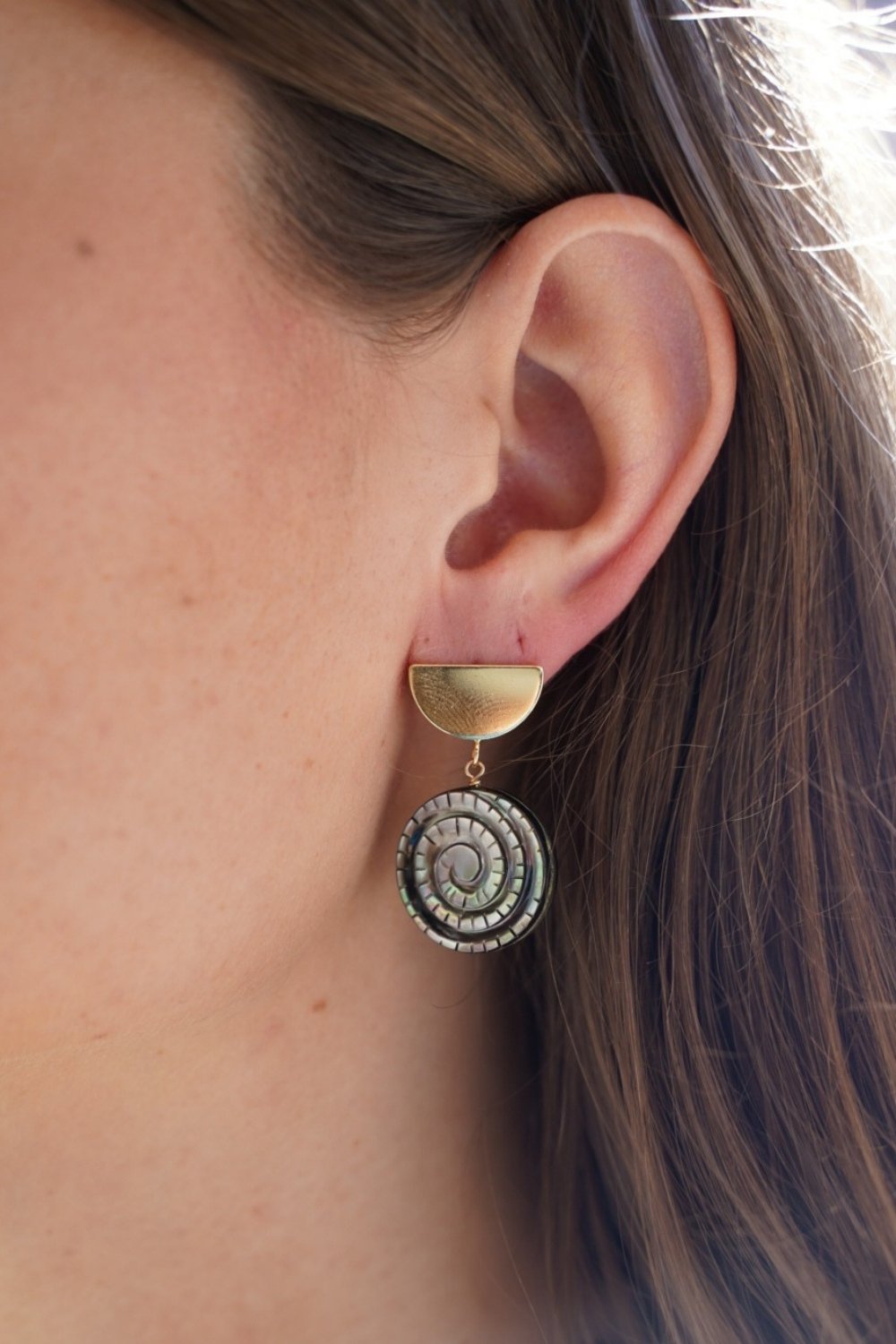 Sylvia Spiral Earrings