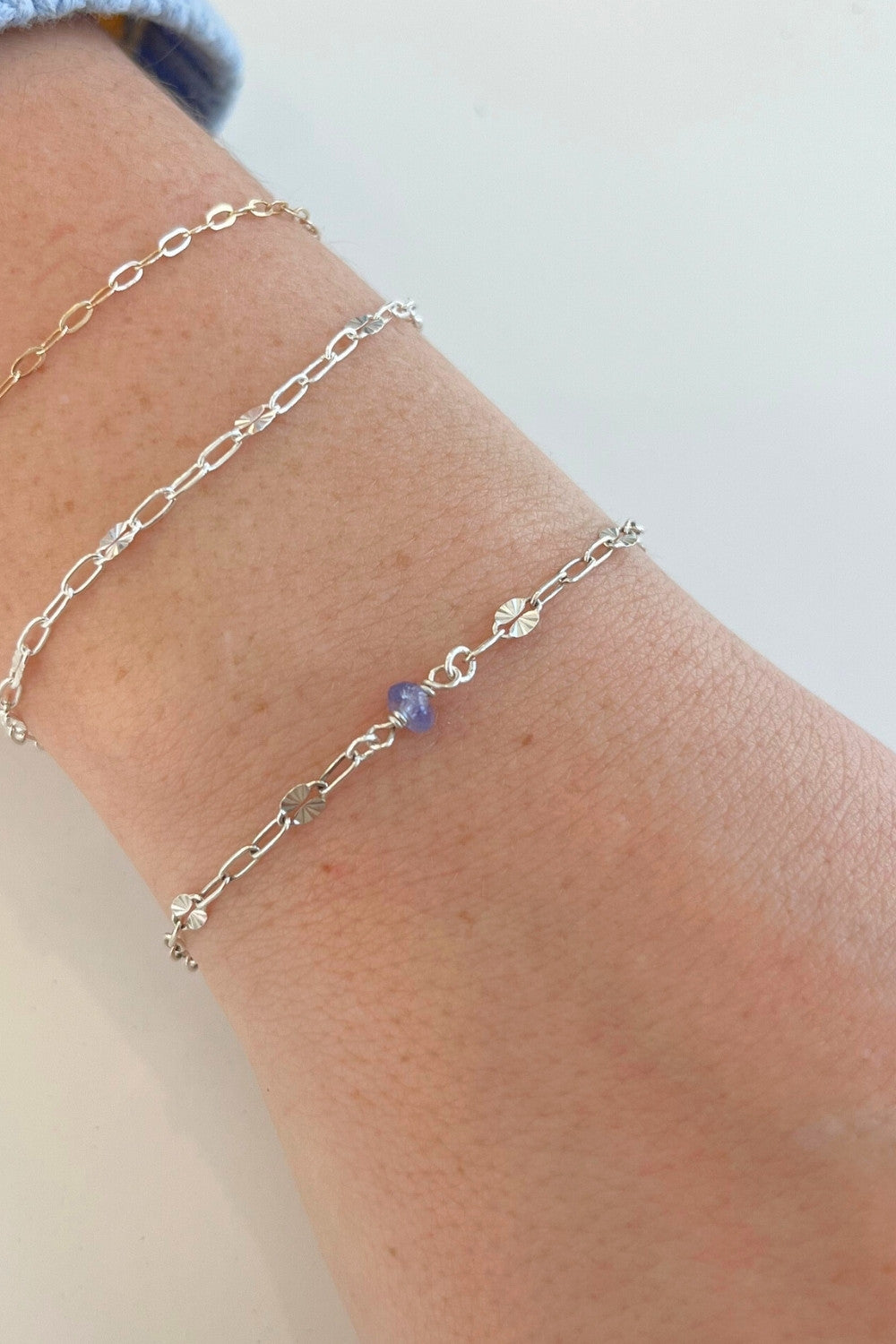 Tanzanite Charm for Permanent Jewelry