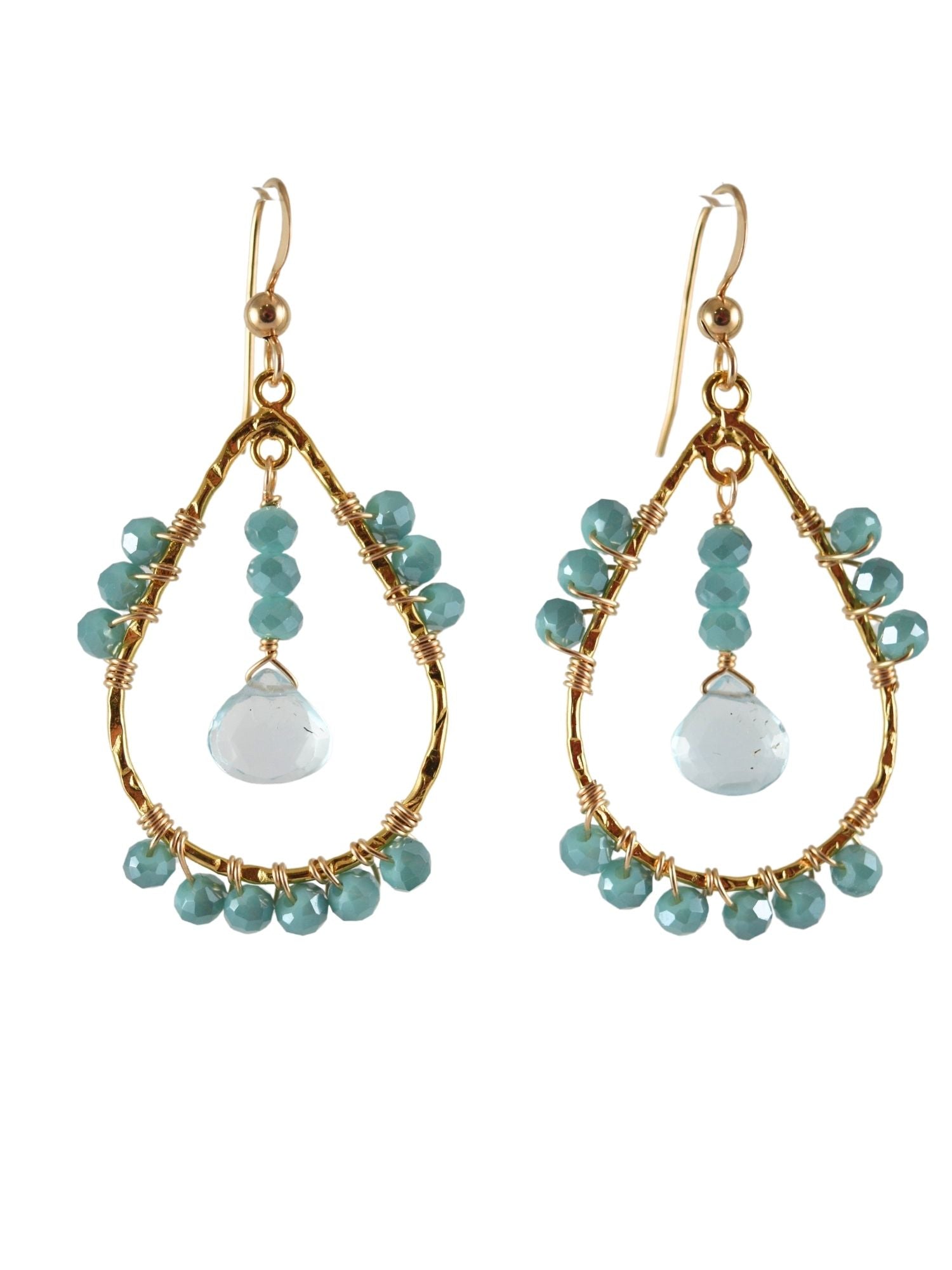 Taryn Teardops in Blue Topaz