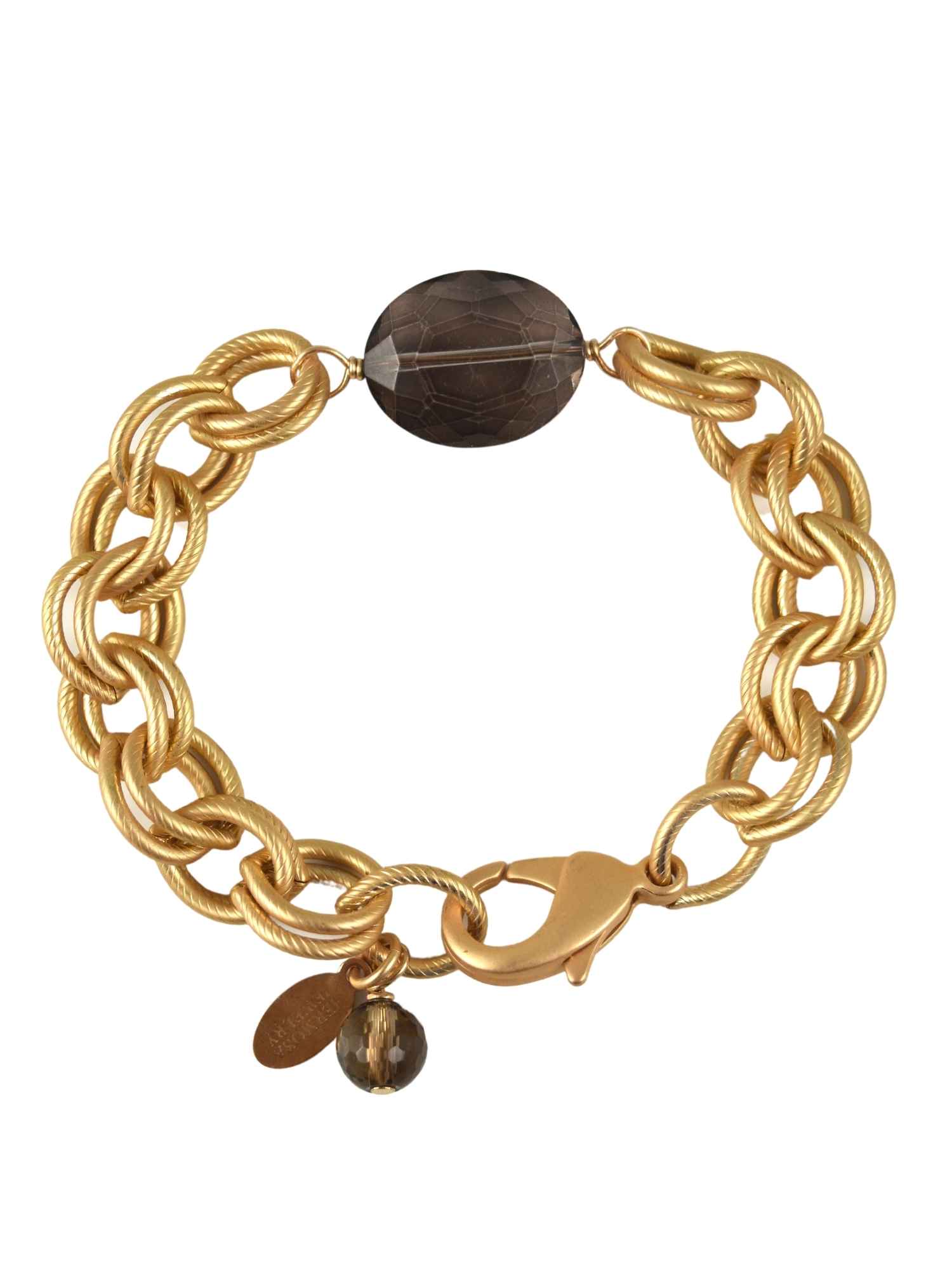 Tula Bracelet with Smoky Glass