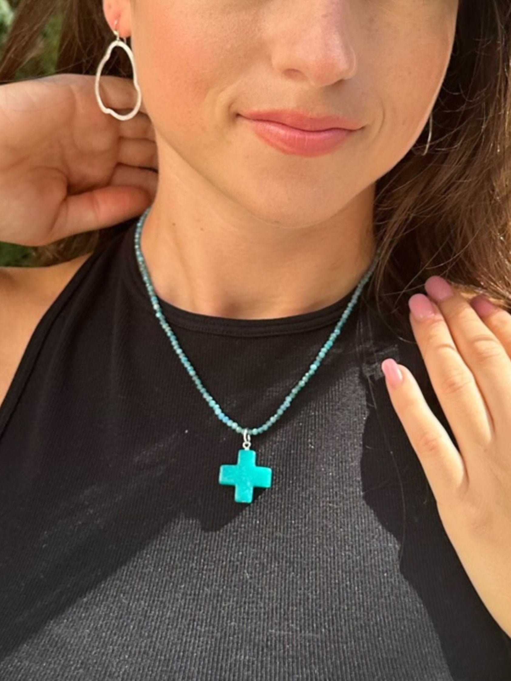 turquoise-cross-charm