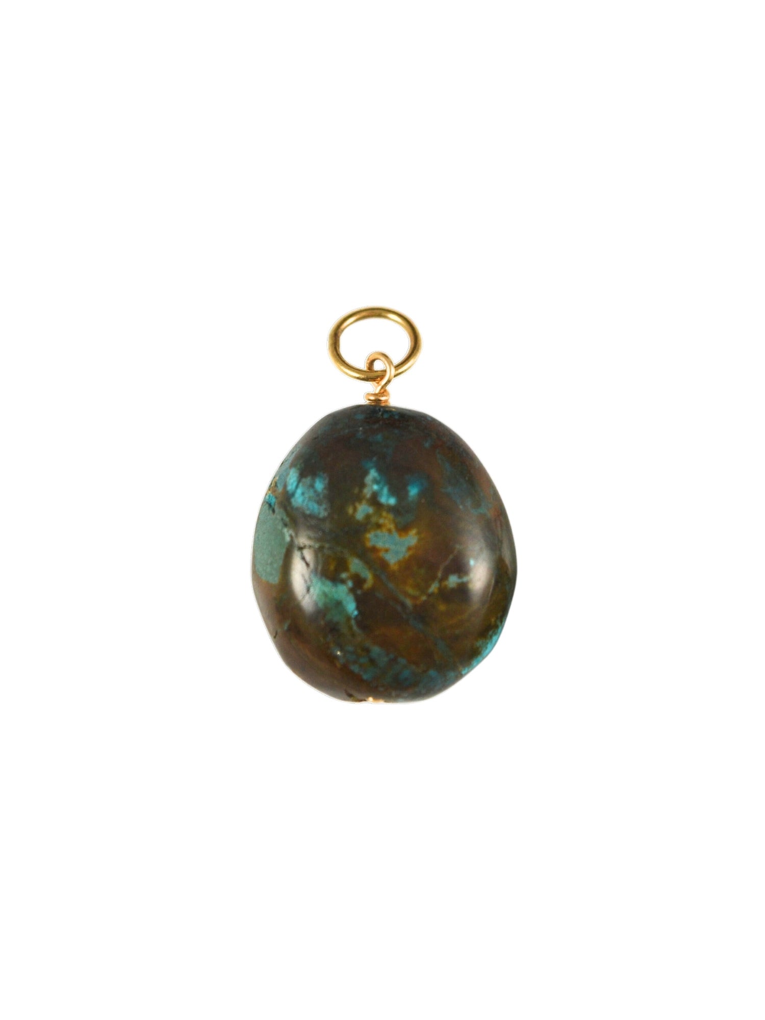 Turquoise Nugget Charm