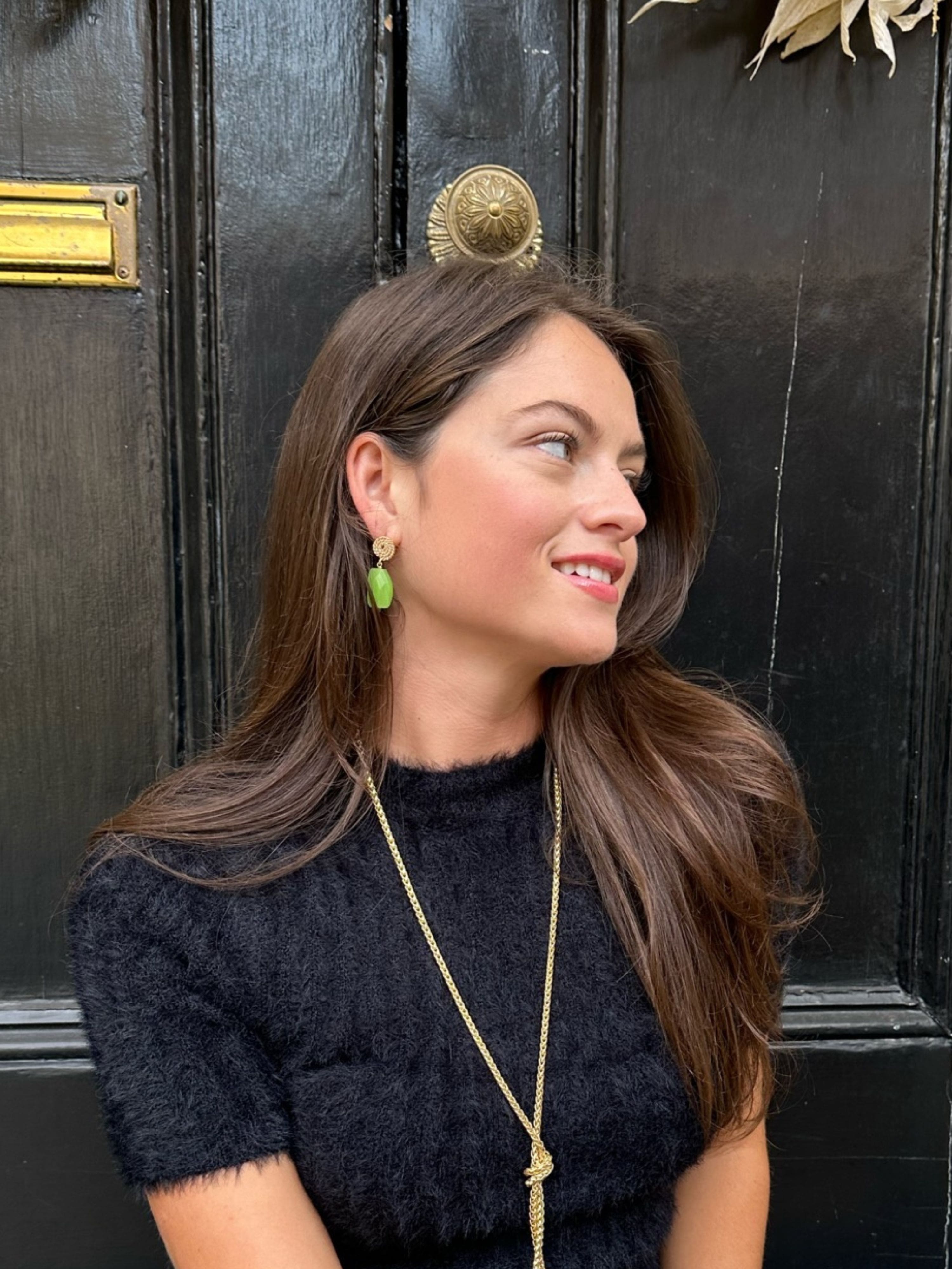 Spartina Earrings in Lime
