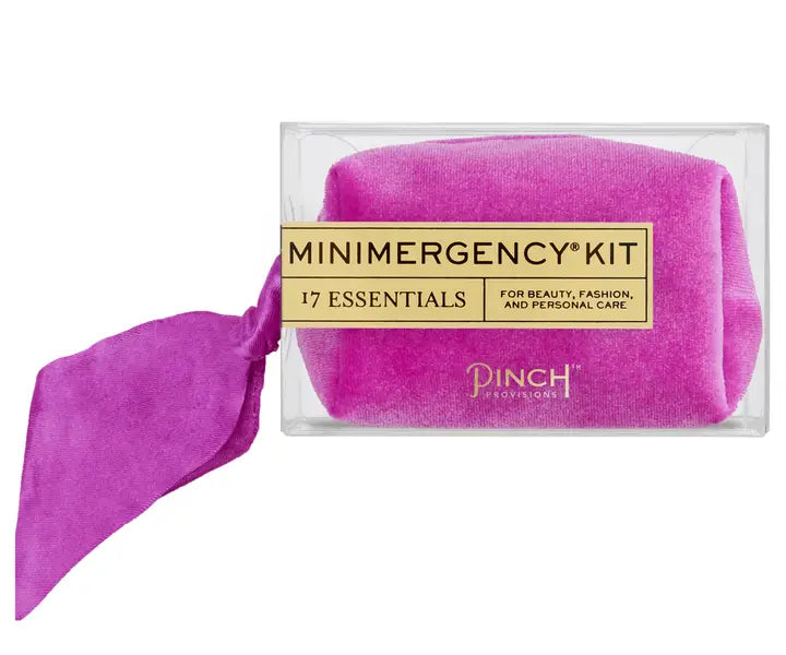 Velvet Scarf Minimergency Kit in Orchid