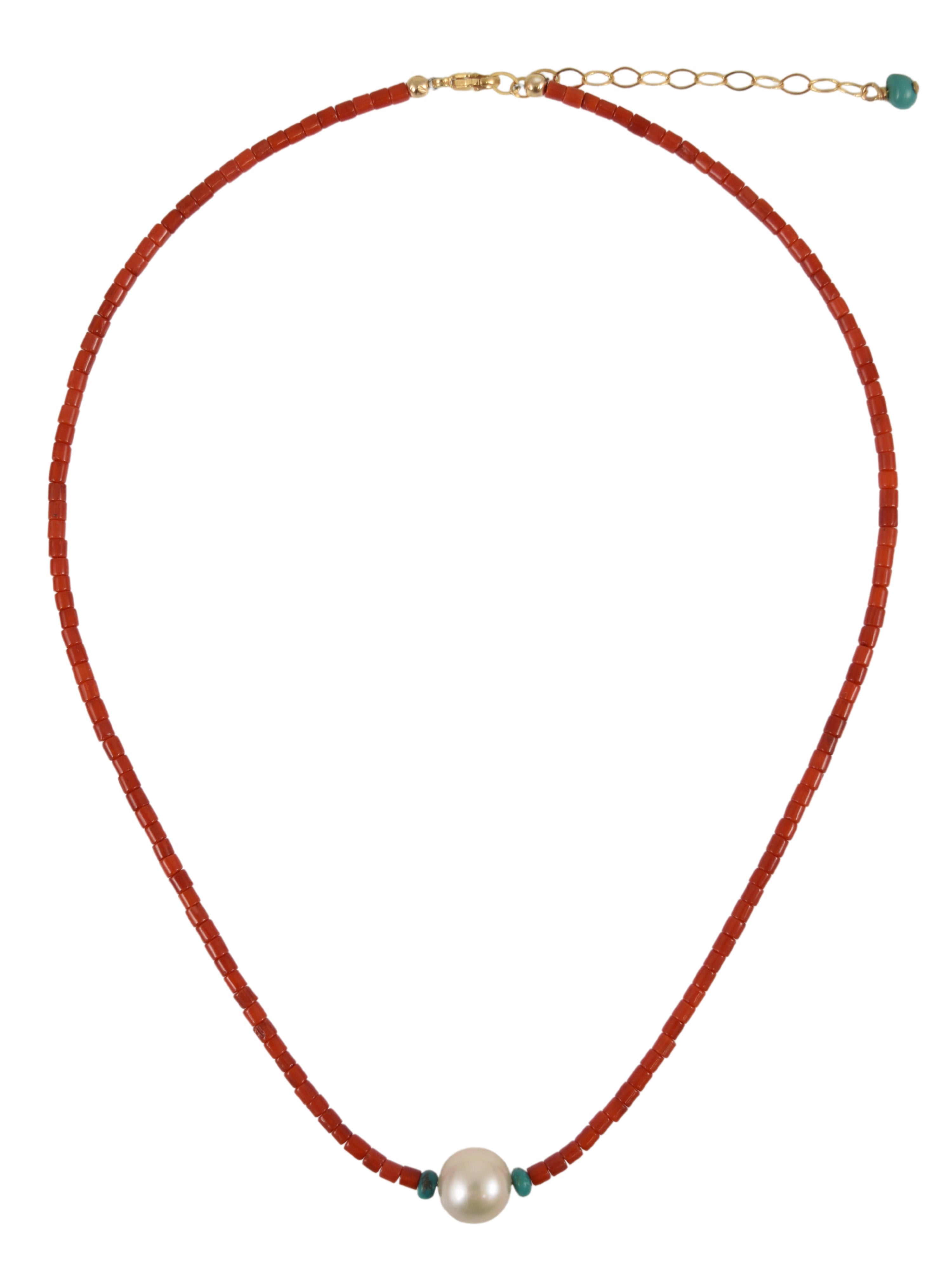 Verana Necklace in Coral