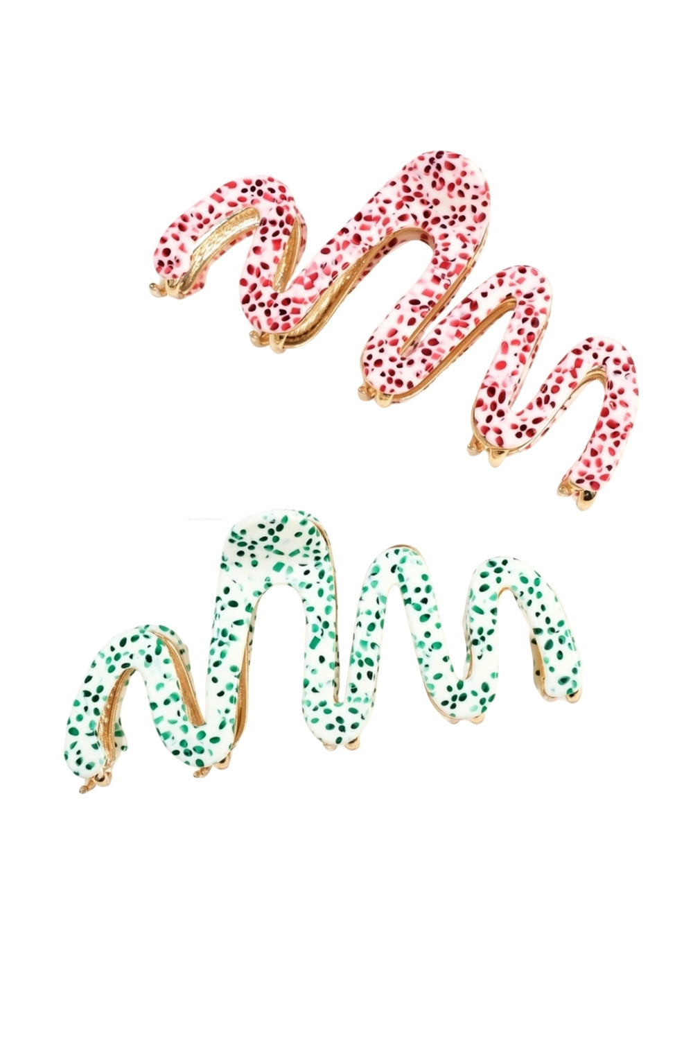 Wave Speckled Claw Clip