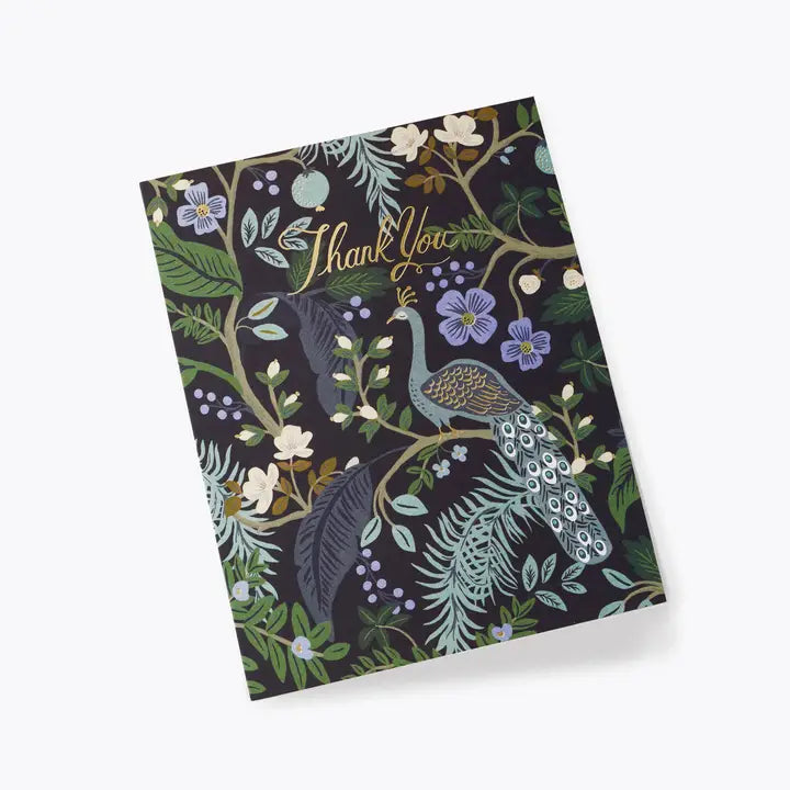 Peacock Thank You Card Set