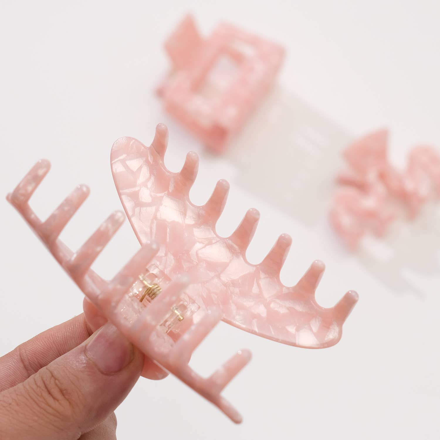 Blush Pink Claw Clips