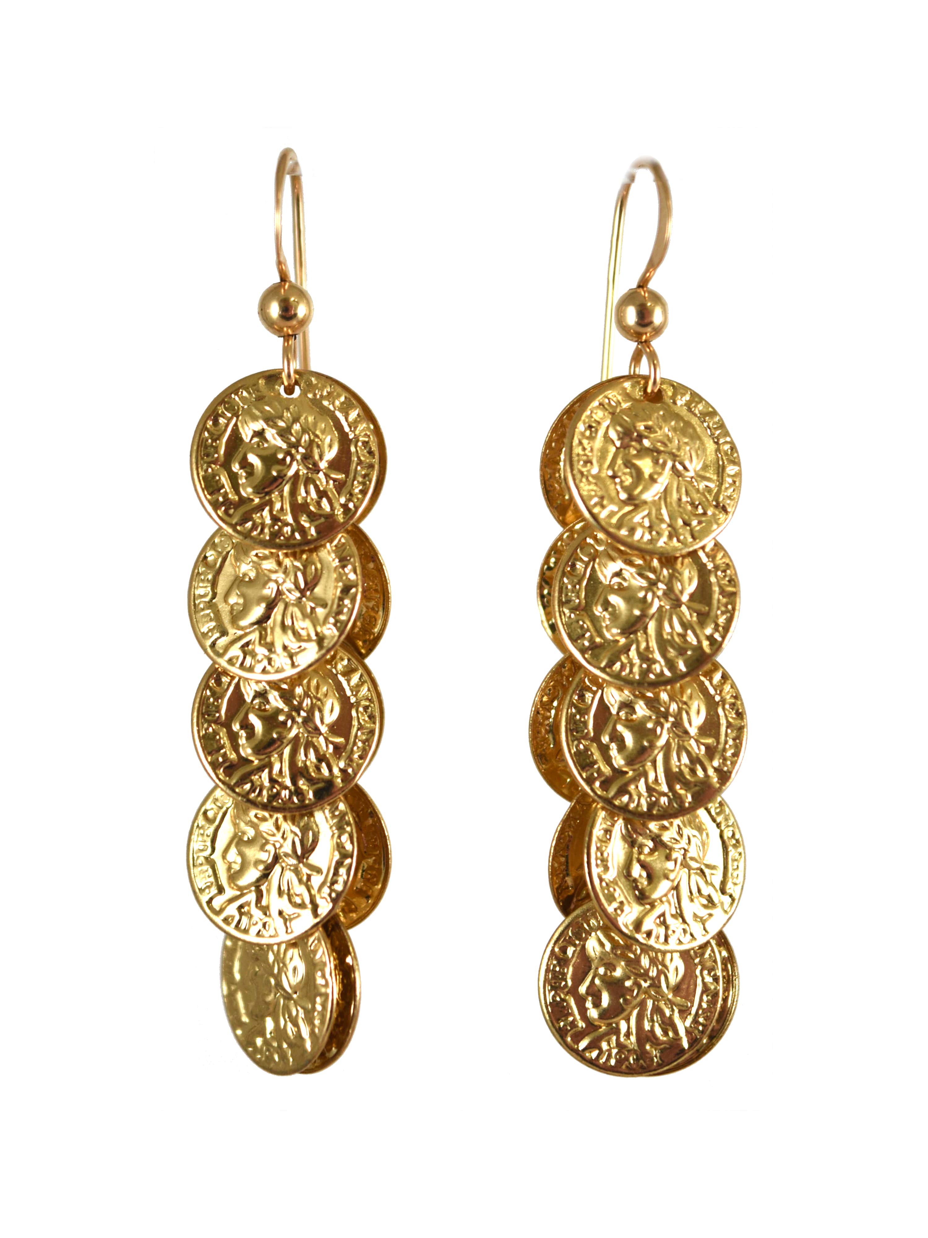 Coin Chain Earrings