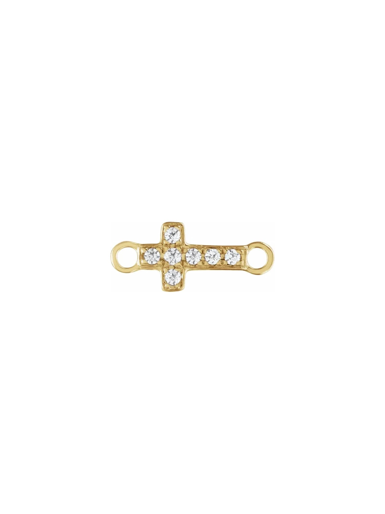 Diamond Cross Charm