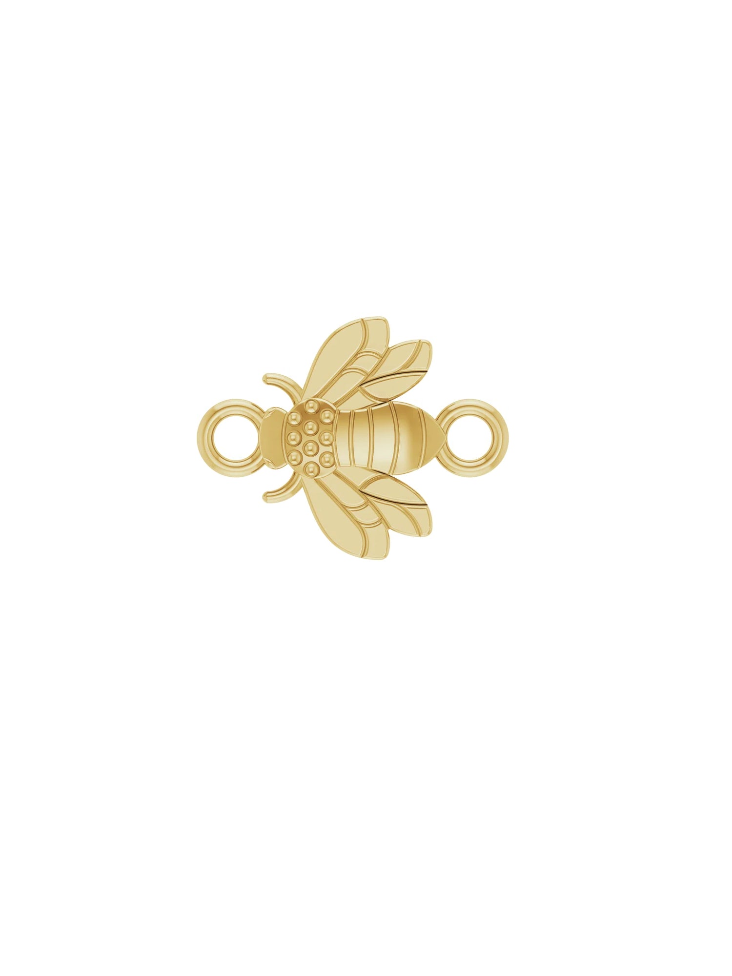 Honey bee charm in 14kt gold for Permanent Jewelry