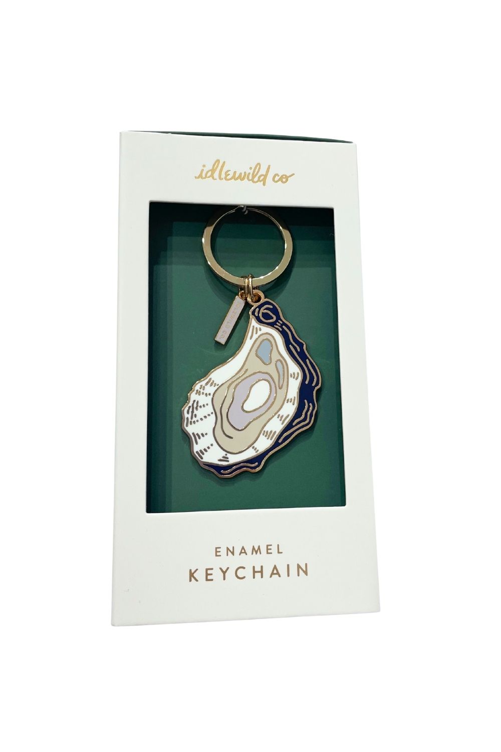 Oyster Shell Keychain