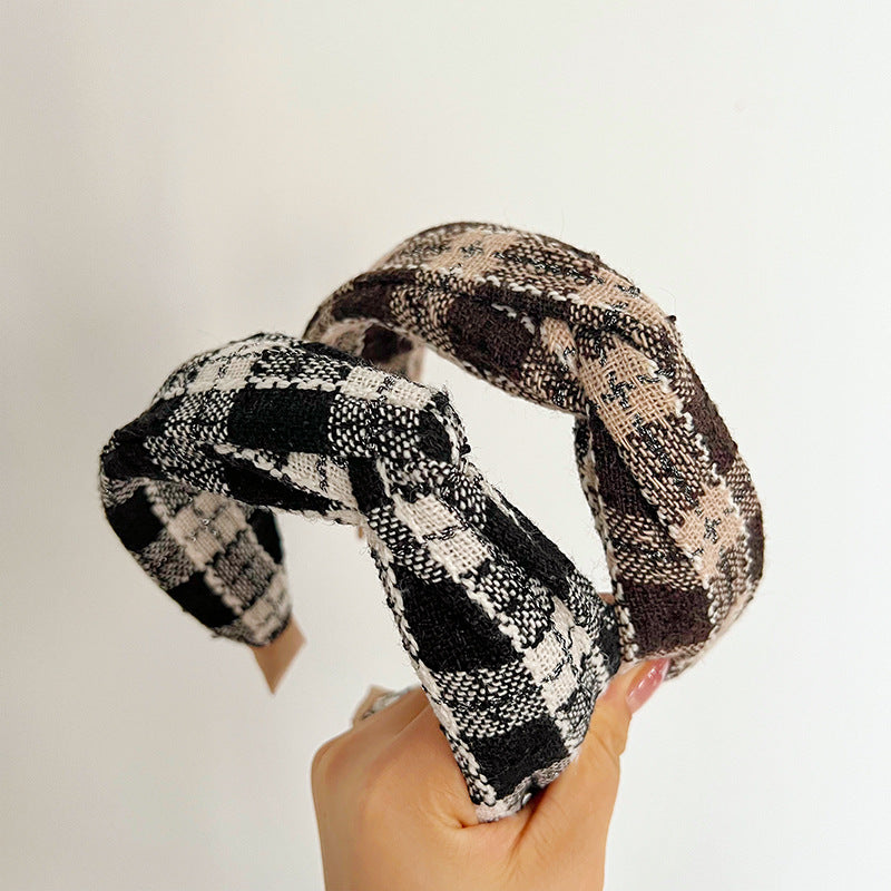 Plaid Twist Headband