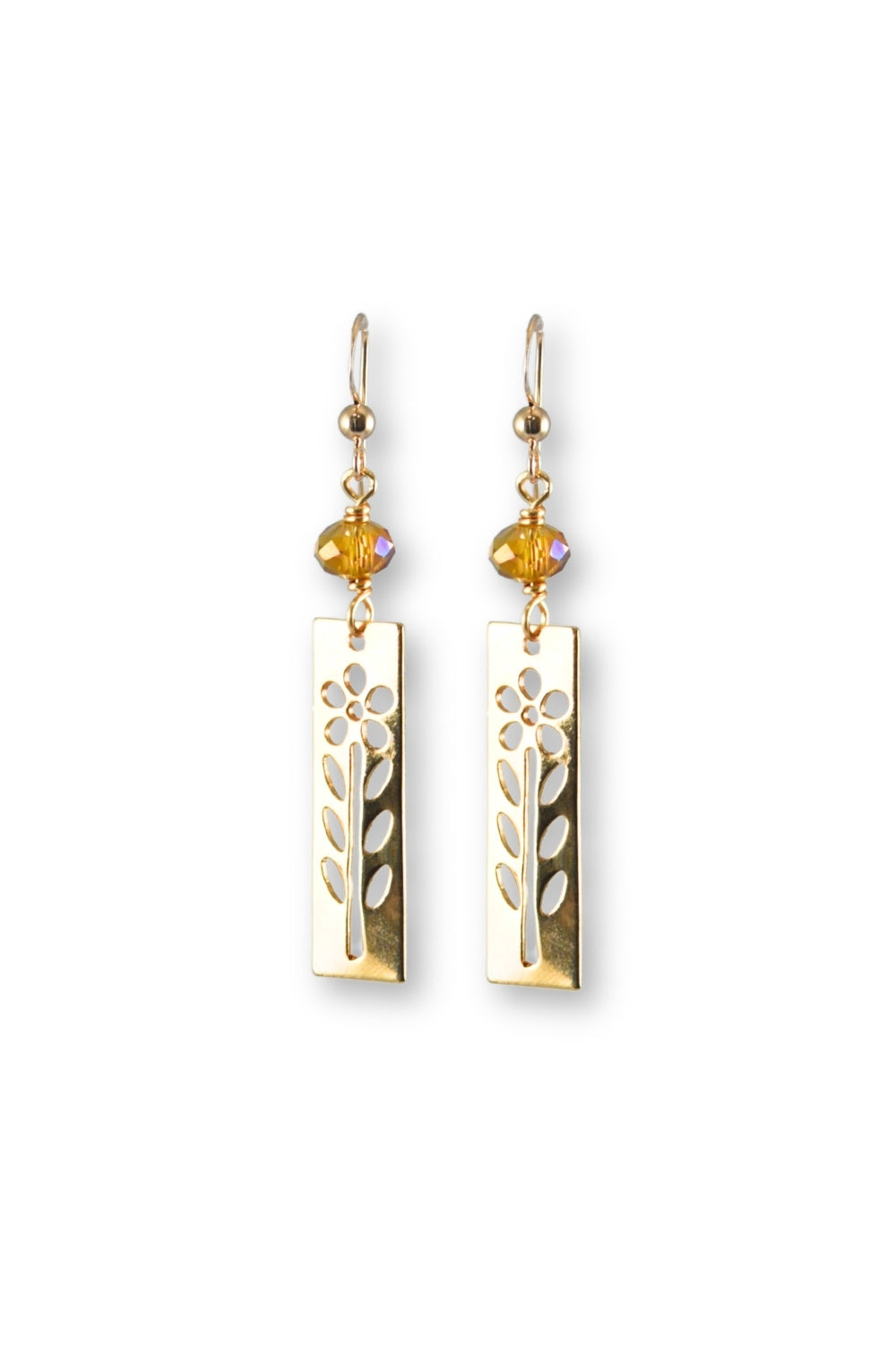 Small Flower Cutout Earrings