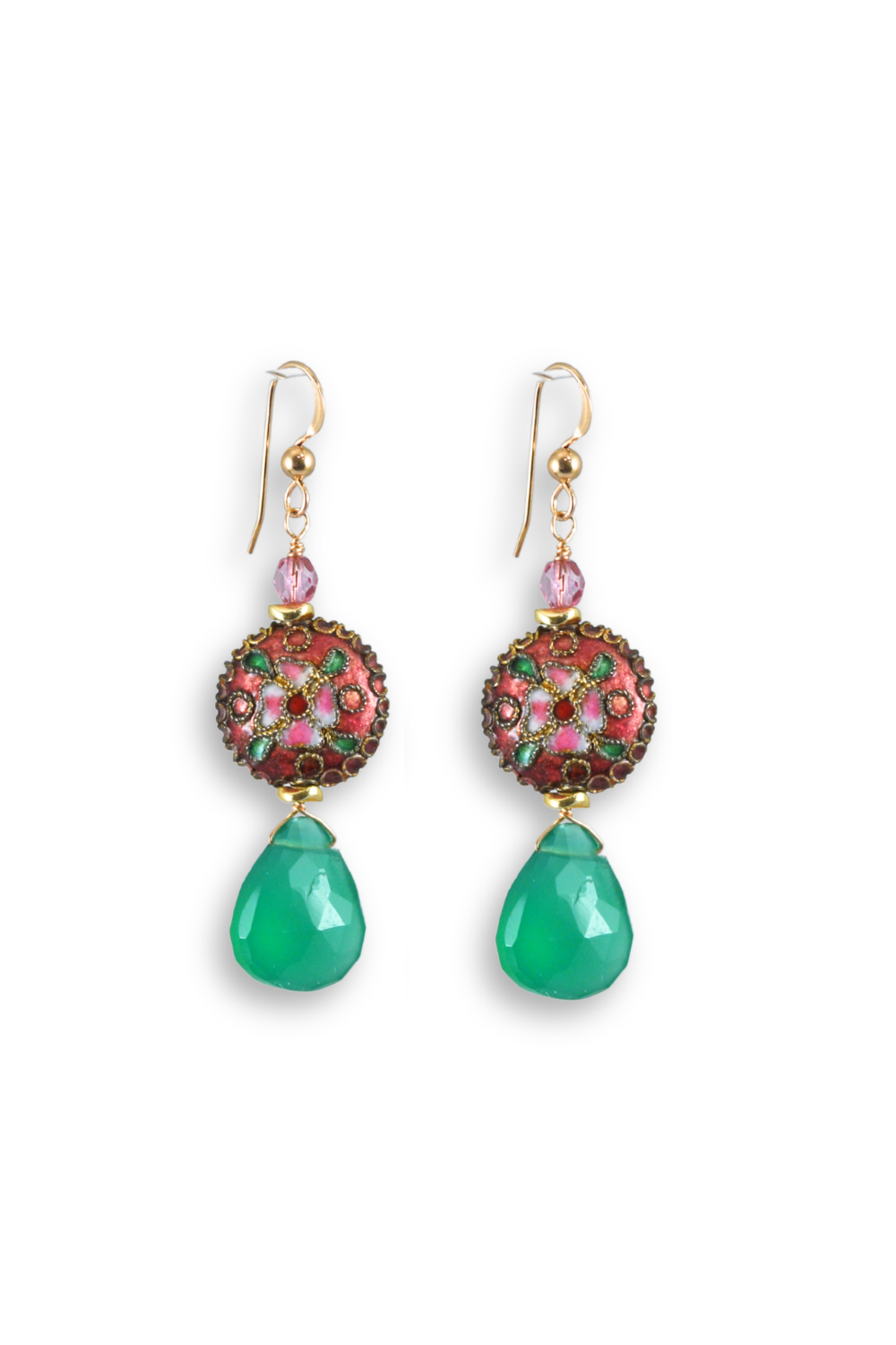 Flower Teardrop Earrings