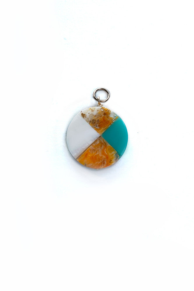 Turquoise + Spiny Oyster Charm
