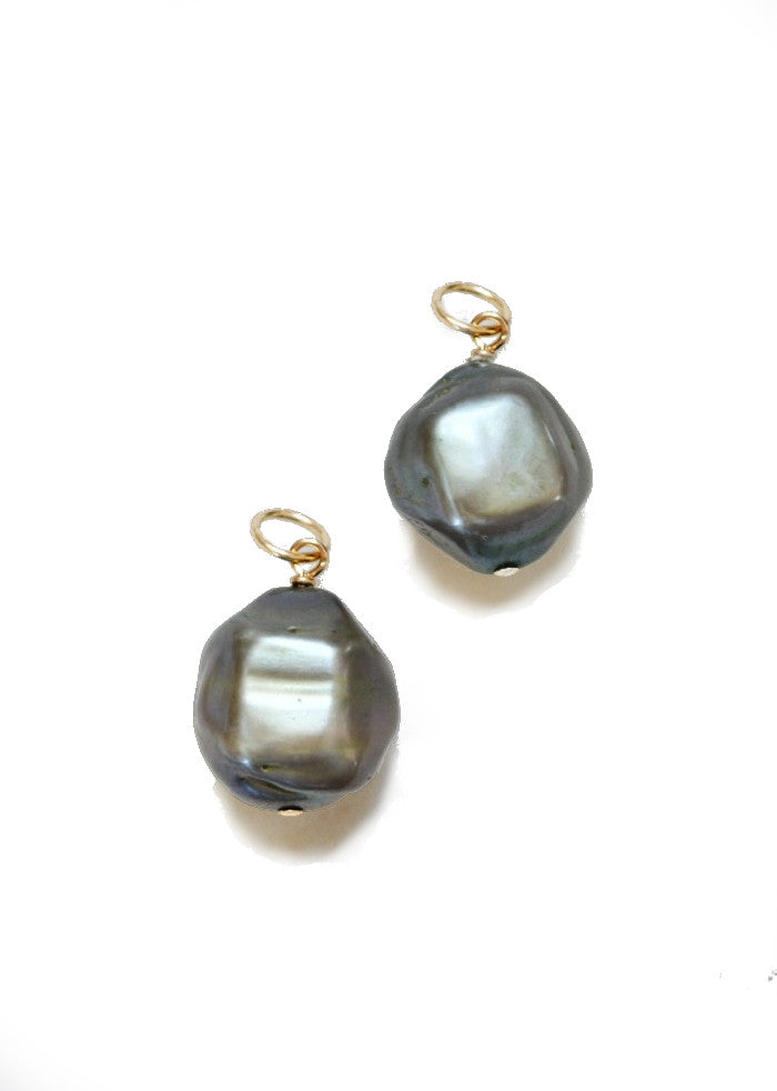 Green Baroque Pearl Charm