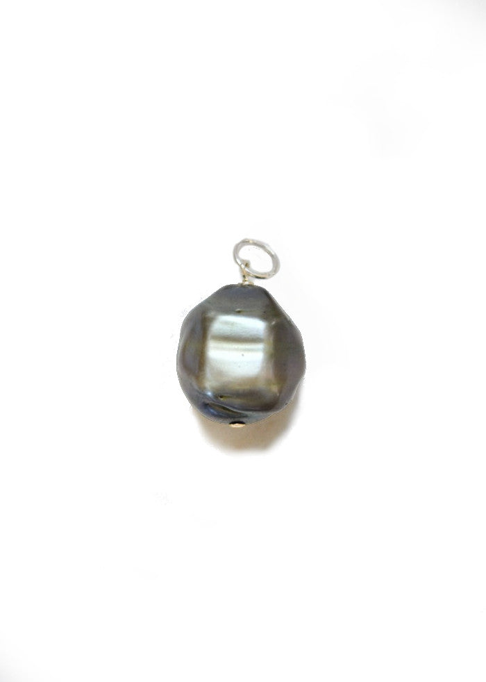 Green Baroque Pearl Charm