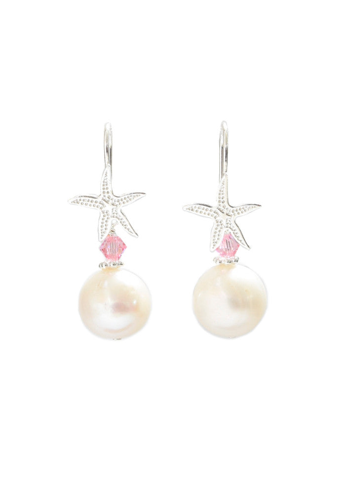 Kiawah Starfish Earrings- Pink