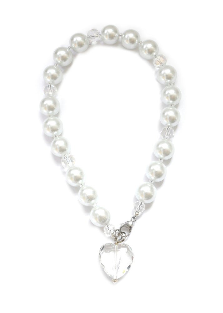 White Pearl Dog Collar