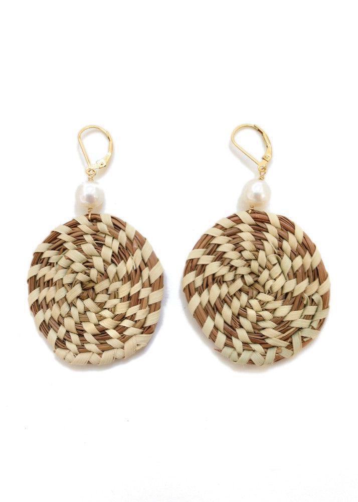 Sweetgrass Pearl Earrings