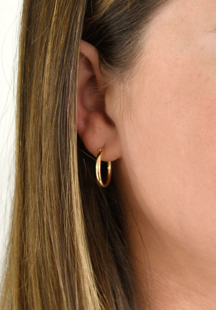 Gold Filled Disc Earring Posts 4 mm W/Ring