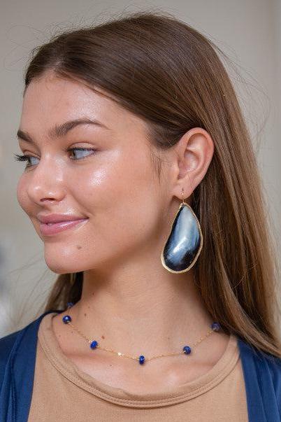 Mussel Earrings in Gold
